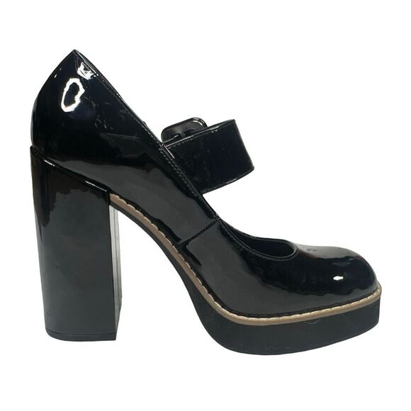 Steve Madden Patent Leather Tarrah Platform Mary Jane Pumps - Size 7.5 - Picture 5 of 12